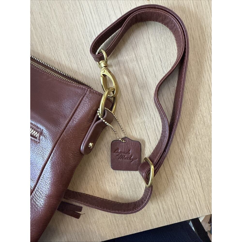 OSGOODE MARLEY PIPER HOBO Crossbody Zipper Purse Brandy Color - Picture 7 of 10
